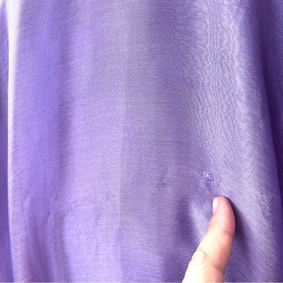 Gorgeous purple sleeveless maxi gown with beads and rhinestones - Picture 9 of 11